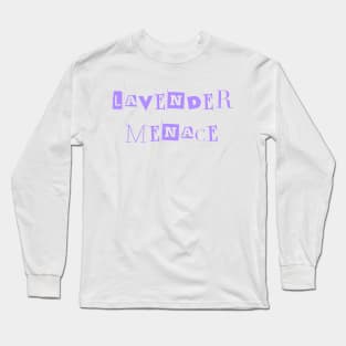 Lavender Menace Vintage Text Long Sleeve T-Shirt